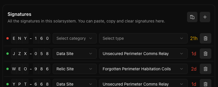 Signature Tracking