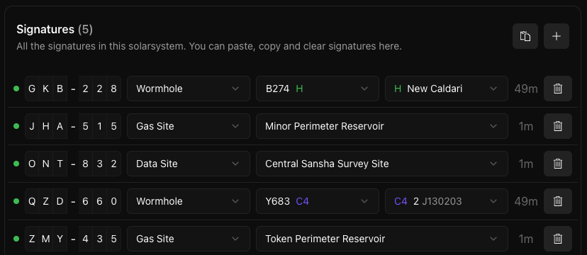 Signature Tracking